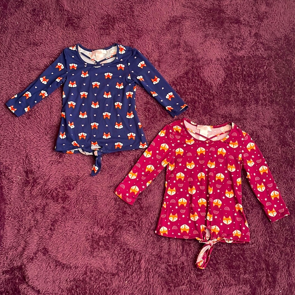 Lot 4T Love, Maddie long sleeved fox shirts